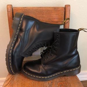 Black Doc Marten boots